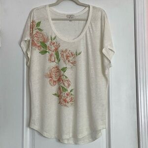 JOIE 100% LINEN TOP SIZE L